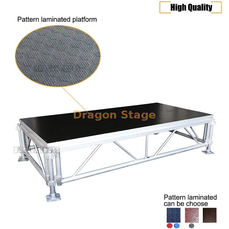 Plataforma ajustable de la etapa del acontecimiento de la boda de la aleación de aluminio para el 11x10m al aire libre