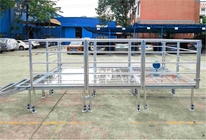 Escenario de Cristal de Aluminio para Boda 14,64x3,66m