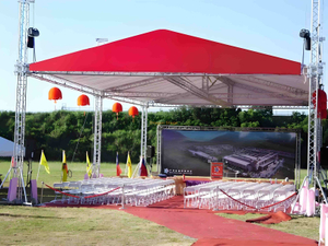 Sistema de armadura de carpa de dosel al aire libre para el evento de boda de fiesta 18x12x7m