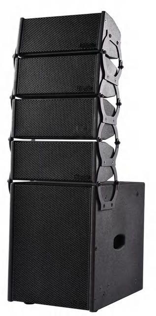 HL2450 Altavoz dual de matriz lineal pasiva de 4 pulgadas para eventos pequeños, iglesias y sistemas de sonido para conferencias