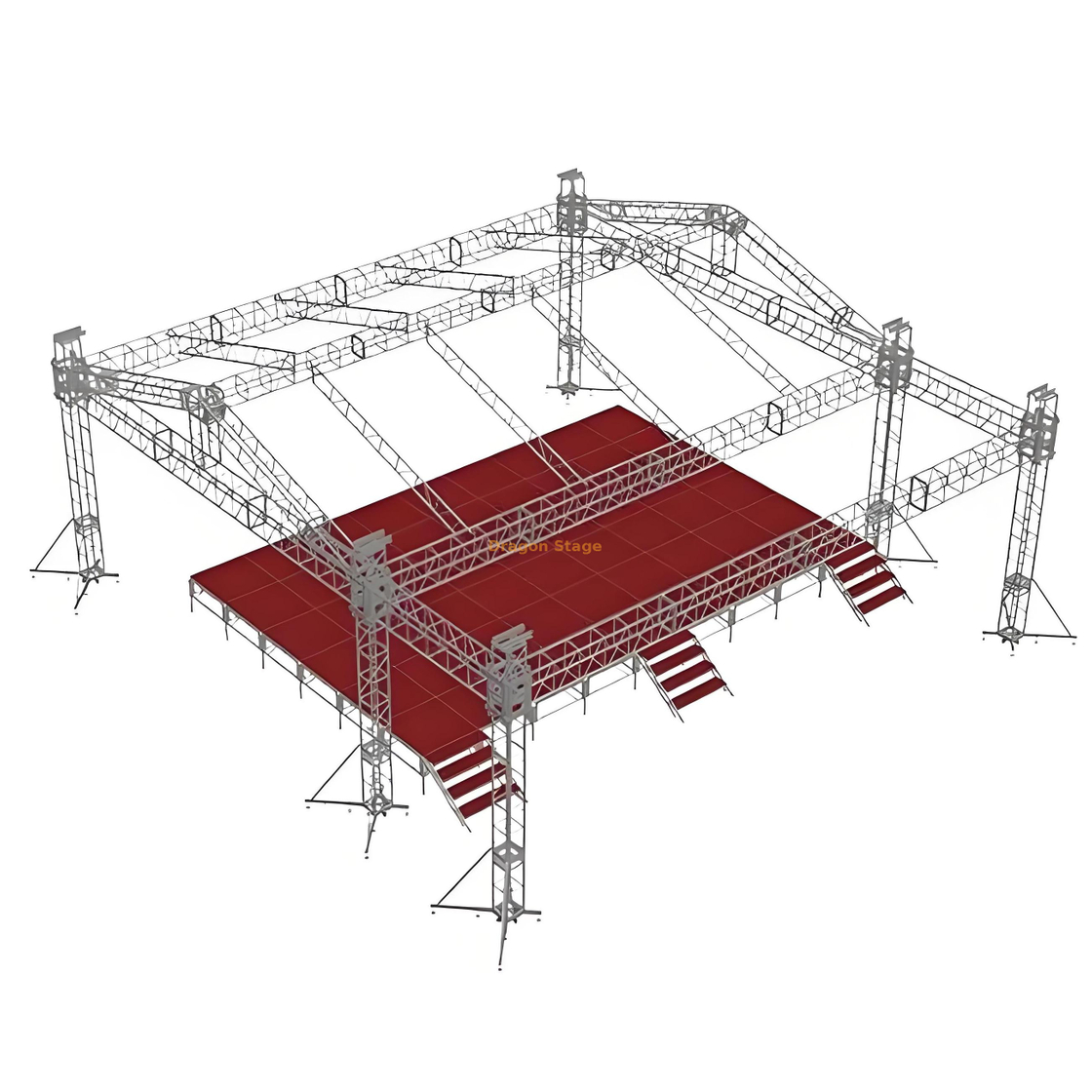 Custom Saddle Saddle Roof Stage 12x9x5m