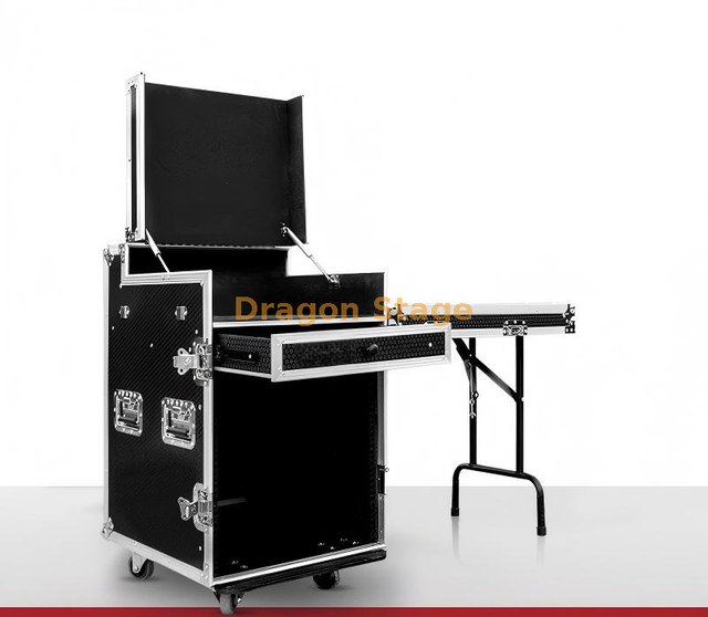Gabinete rack profesional Flight Case 12U / 16U para equipos de audio