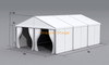 Carpa para eventos con estructura en A de aluminio de 6x9 m | Refugio para eventos de PVC resistente con marco de aluminio 6061-T6