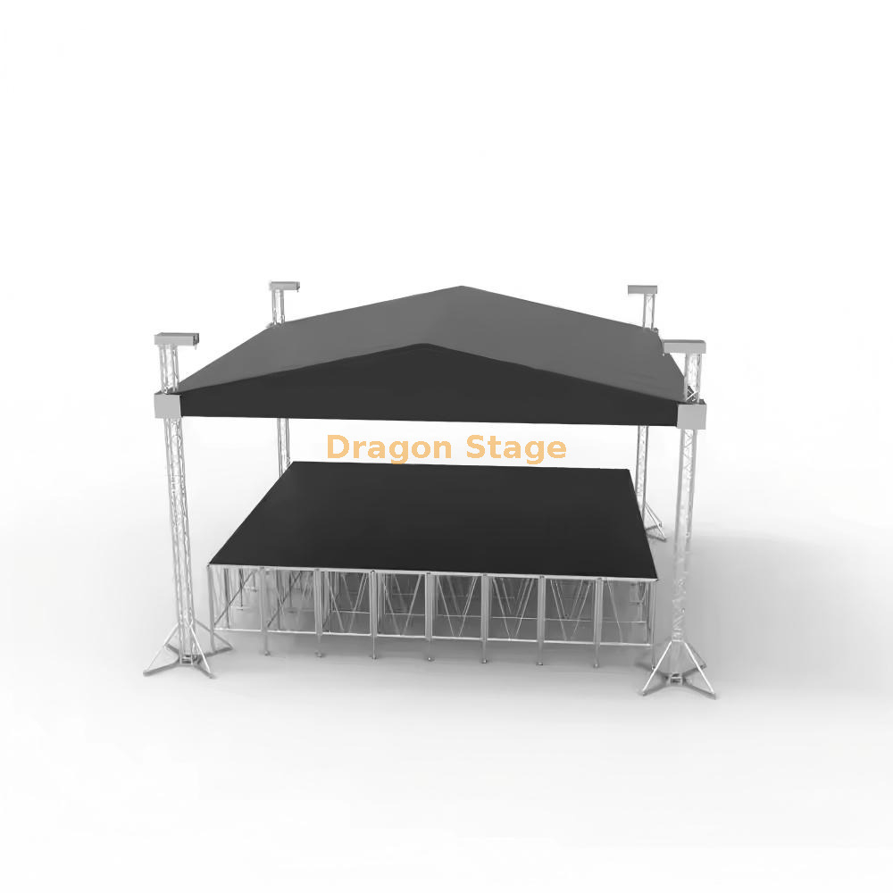 Diseño de sistema de armadura de techo para exteriores de aluminio de 290 mm, 8x6x6m