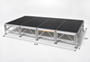 Plataforma de escenario portátil con armazón modular de concierto 4x2m con 2 escaleras