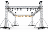 Sistema de armadura de iluminación de soporte terrestre de aluminio de 8x6x3m para eventos