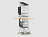 Torre de suspensión con pantalla LED y line array Ringlock de 10 m con 4 plataformas de trabajo y lastre