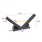 Paneño de soporte de soporte de pared LED ajustable de ángulo de armadura de layher