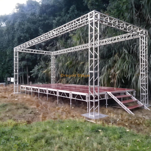 Armadura de perno de aluminio 300*300 mm Etapa de marco para eventos 6.5x4x4m