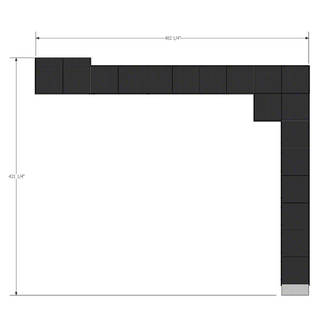 Vista superior de la rampa de escenario modular de aluminio de 90 grados.jpg