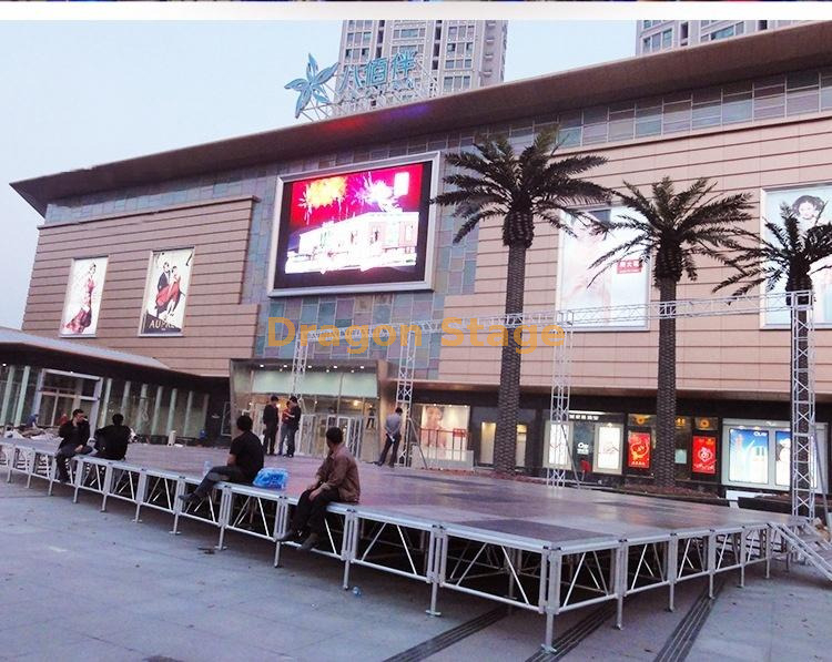 plataforma modular portátil de aluminio el 14.64x7.32m de la etapa 4x4