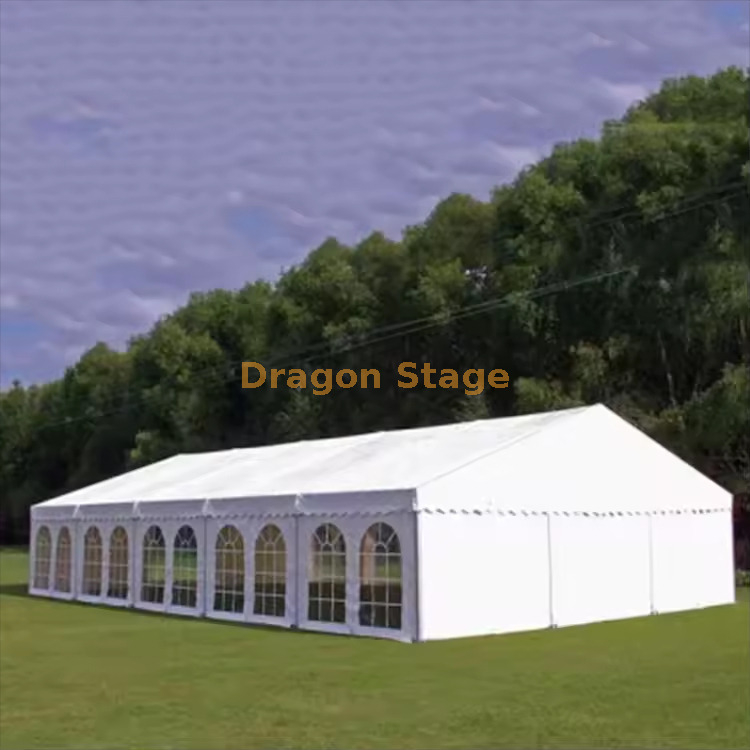 12m Span Big Big Big White Wedding Event Fiest Cuerpo de dosel de 40 m de largo