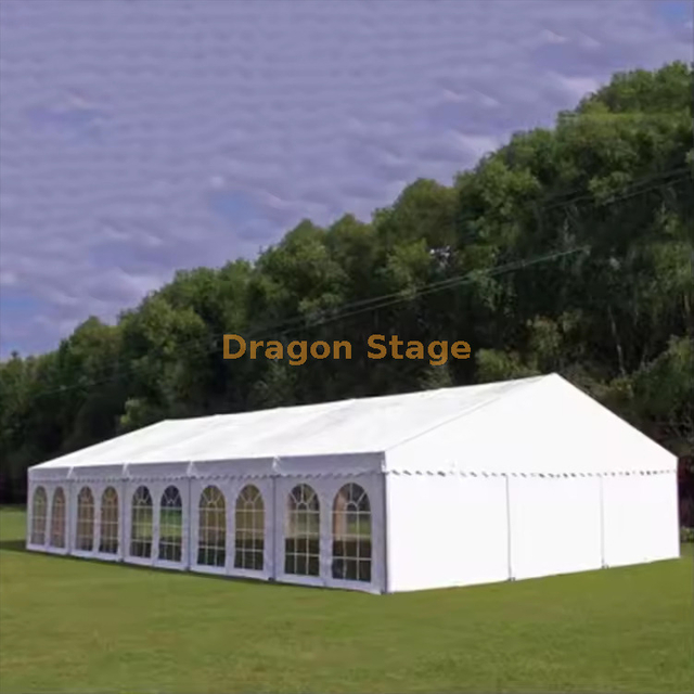 12m Span Big Big Big White Wedding Event Fiest Cuerpo de dosel de 40 m de largo