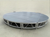 Aluminio portátil modular rojo arena de madera contrachapada redonda de 6 m de diámetro 