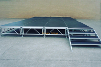 Escenario de aluminio para eventos al aire libre, todo terreno, concierto, 6x4m