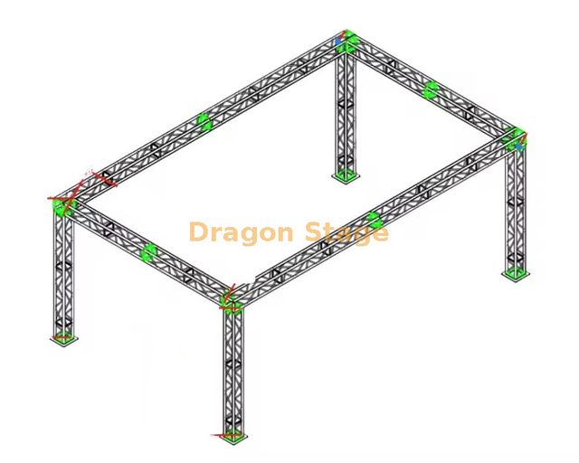 Escenario de armazón móvil Resort 20x10x15ft