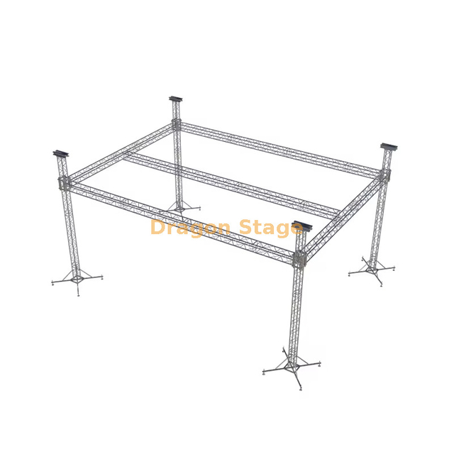 Sistema de armazón de escenario de aluminio F34 de alta resistencia de 14x10x8m para conciertos al aire libre