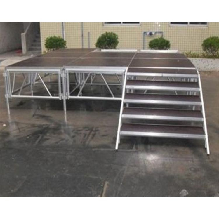 Plataformas de escenario al aire libre de rendimiento móvil portátil de aluminio a la venta 12,2x9,76 m 