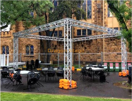 Diseño de armazón de escenario de café al aire libre de aluminio para la venta 6x5x3m