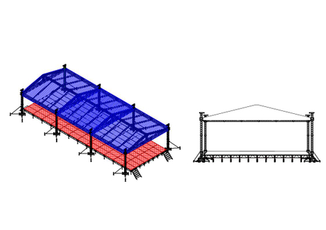 8 pilares de celosía de aluminio para exteriores
