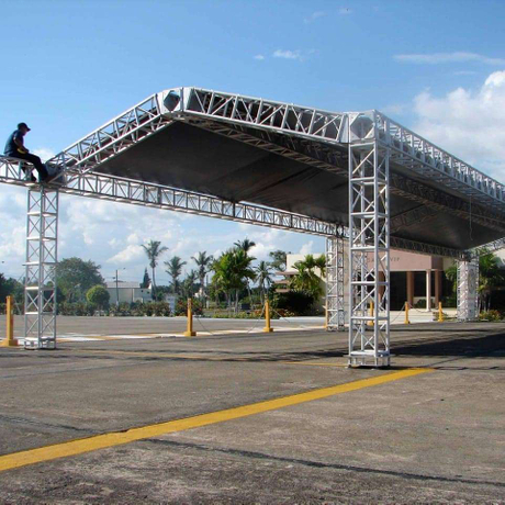 Armazón de iluminación de techo triangular de aluminio de calidad para eventos