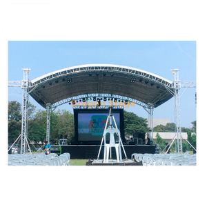 Armazón de iluminación de audio de iglesia de techo curvo cuadrado de aluminio 15x10x4m