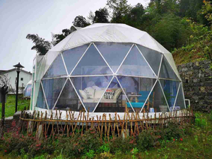 Venta caliente resistencia al viento Pc policarbonato planetario cúpula/tienda de campaña cúpula Modular casa para Resorts/Camping