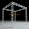 Estructura de armazón de marco de aluminio, perno de espiga de aluminio para eventos, luces de escenario de concierto, armazón de exposición, 4x4x4m