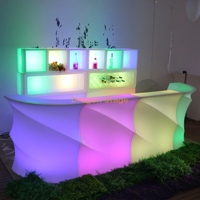 Mesa LED para Bar, 16RGB colores cambiantes LED remoto impermeable, lámpara de ambiente de luz nocturna recargable, luz decorativa para fiesta en el jardín