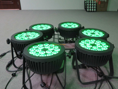 18 cuentas 6 en 1 luces PAR de aluminio fundido impermeable de aluminio (Tipo C)