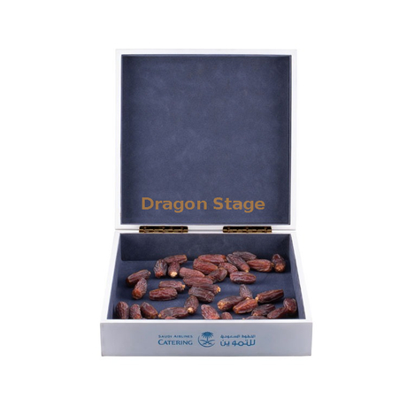 Caja de chocolate de madera de temporada KSA Riyadh con citas, cajas grandes de chocolate de madera, caja de Ramadán de plástico