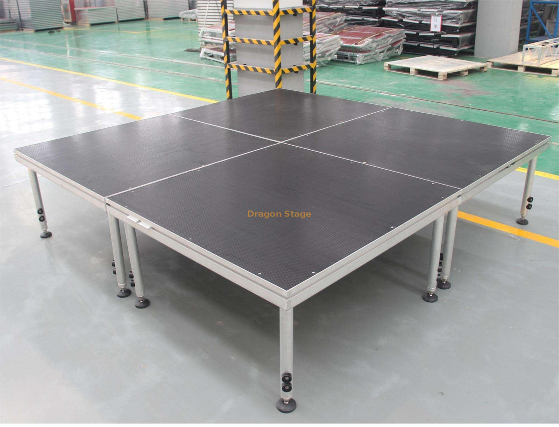 escenario ajustable de la tabla de la cerradura rápida de los 4x4ft el 1.22x1.22m para los acontecimientos el 15sqm los 4.88x3.66m