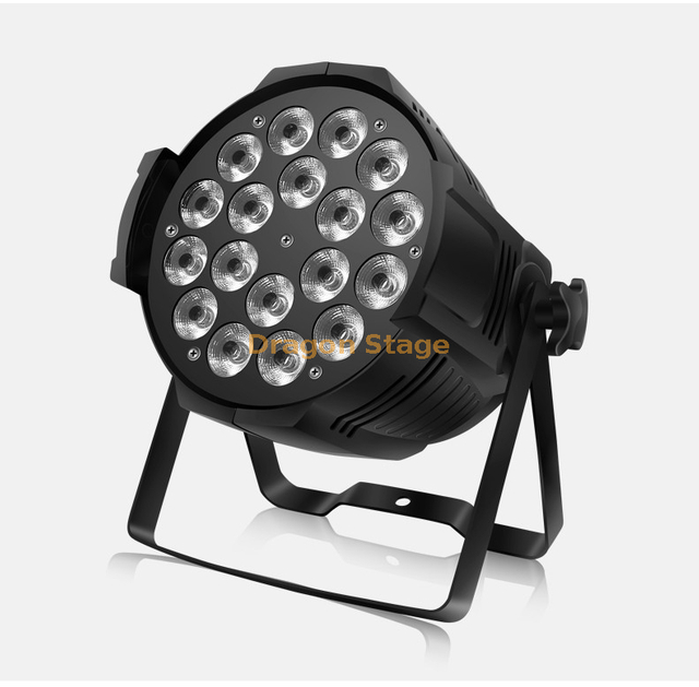 Luz PAR impermeable para exteriores Equipo de iluminación de escenario para bodas Luz de lavado 18 luces PAR a todo color LED 18 luces PAR impermeables cinco en uno + marcación remota RDM incorporada