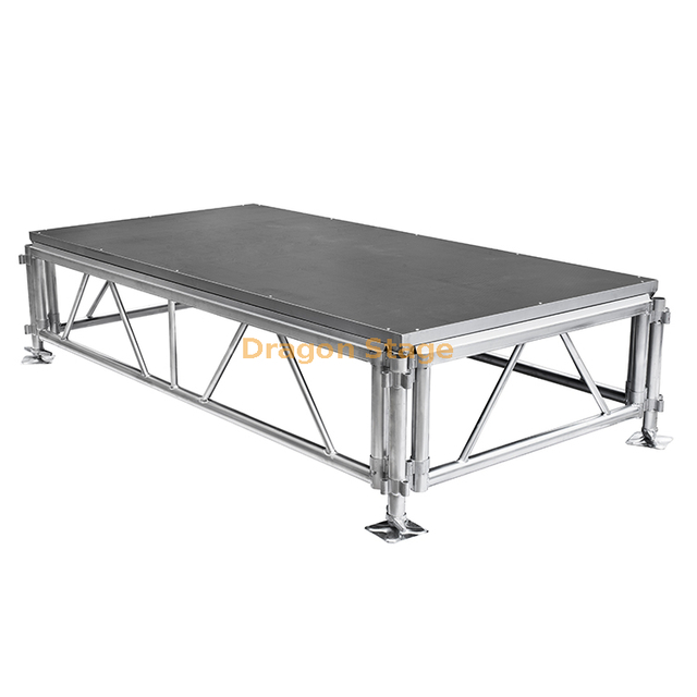 Escenario de aluminio para eventos al aire libre, todo terreno, concierto, 6x4m