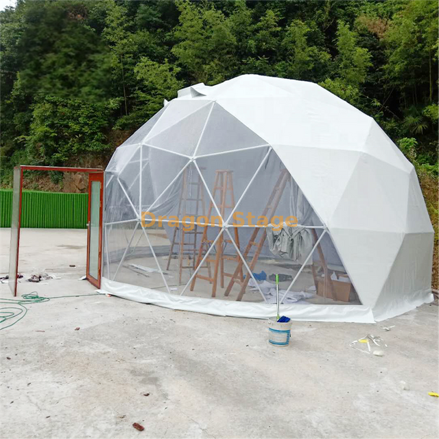 Venta caliente nueva tienda de campaña blanca impermeable Glamping para eventos al aire libre