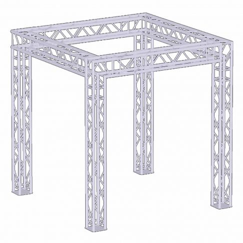 Paquete de armadura de soporte de módulo de exposición estándar 2,6x2,6x2,5m