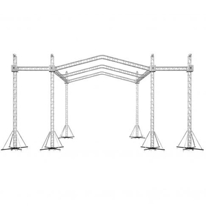 Sistema de techado de escenario Truss Tower con paquete de armadura de exhibición de segmentos cuadrados de 9,84 pies y 7,05 pies