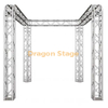 Global Truss 10'x10'x10' en forma de U stand de feria/sistema de exhibición con esquinas redondas - Modular F34 Box Truss con esquinas de bloque de conexiones universales