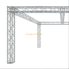 Sistema de exhibición/stand de feria comercial Global Truss de 20'x20' - Armazón de caja modular F34 con esquinas de bloque de conexiones universales y viga central