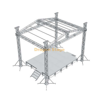 Armazón de techo de escenario exterior de aluminio 13x9x7m