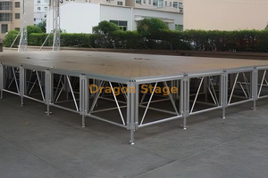 Escenario cuadrado portátil de aluminio Park 15,86x9,76 m