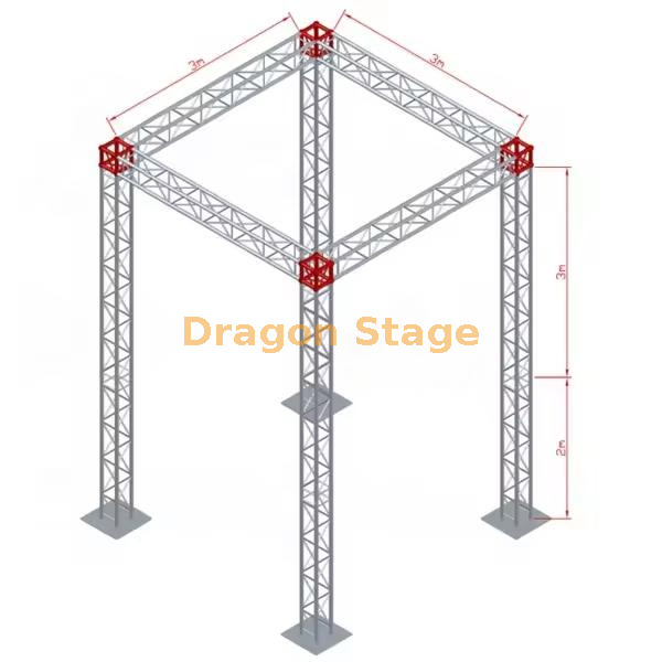 200x200mm mini ardor de truss stand truss 3x3x5m
