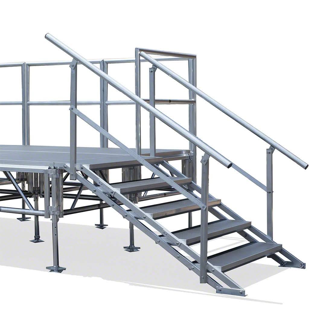 pasamanos de la escalera del escenario