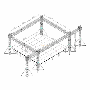 Evento de luces de escenario al aire libre de aluminio truss 9x8x5m