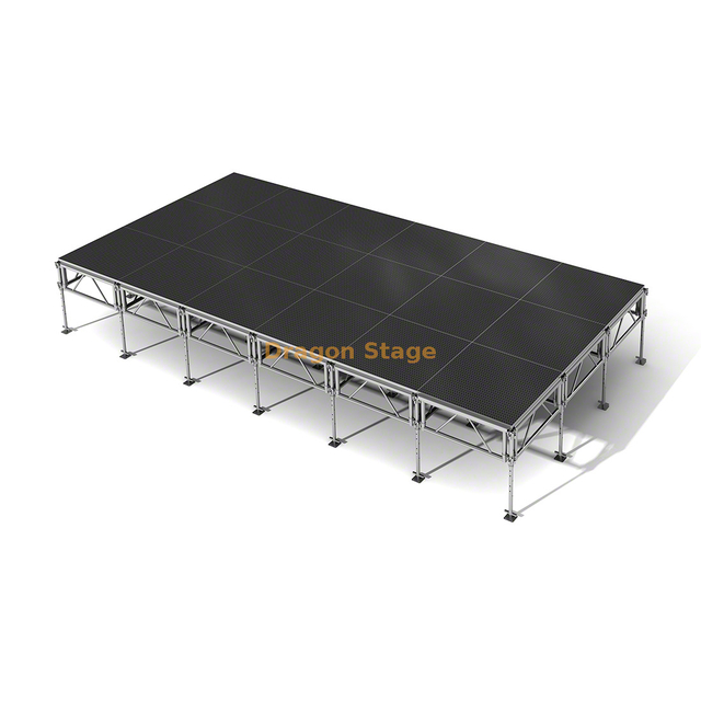 Plataforma de escenario de concierto modular de aluminio 7.32x3.66m （24x12ft）