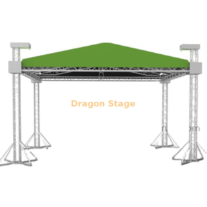 Sistema de escenario para eventos con armadura de techo para conciertos 15x8x8m