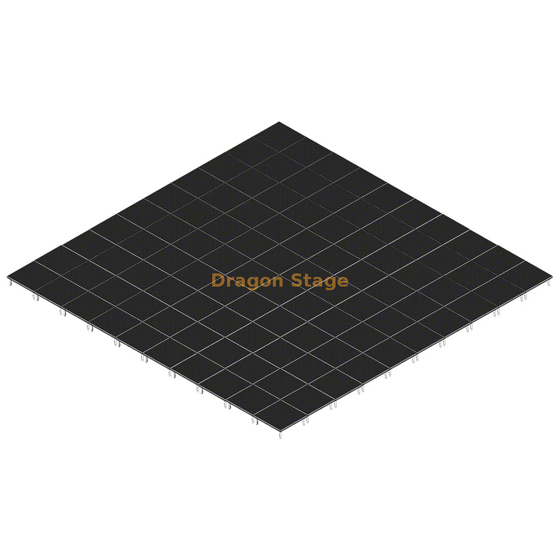 Sistema de escenario móvil de aluminio portátil de 40'x40' para eventos musicales - Altura ajustable de 0,2 ma 1 m