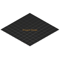 Sistema de escenario móvil de aluminio portátil de 40'x40' para eventos musicales - Altura ajustable de 0,2 ma 1 m