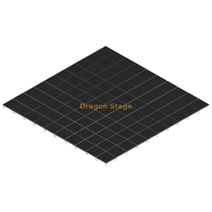 Sistema de escenario móvil de aluminio portátil de 40'x40' para eventos musicales - Altura ajustable de 0,2 ma 1 m