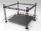 300x300 mm Etapa de armadura de perno de aluminio negro para boda 7x7x6m